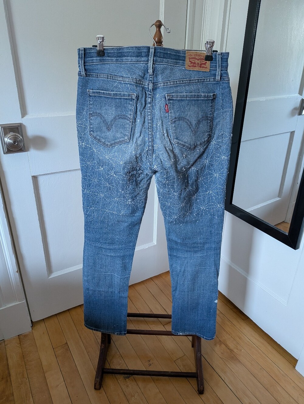 Handstitched Women's Straight-Leg Jeans